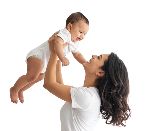 Mother with baby